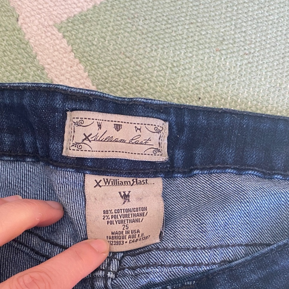 Women's Dark Blue Jeans bootcut, small flare - Picture 2 of 6
